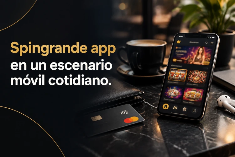 Spingrande app en un escenario móvil cotidiano