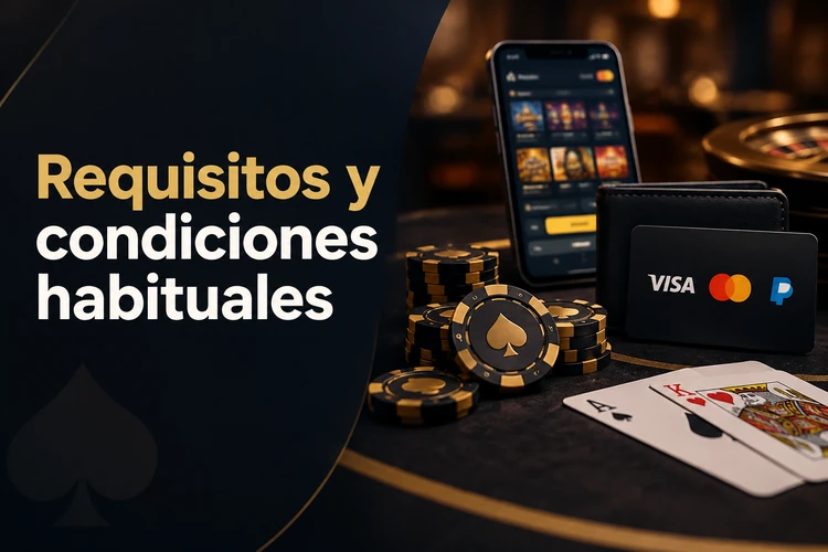 Requisitos y condiciones habituales